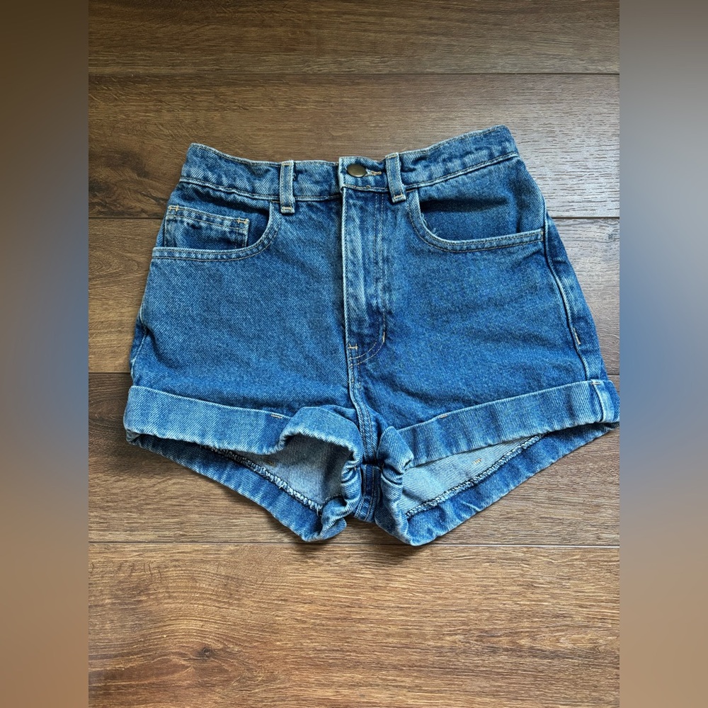 American Apparel Classic Blue Jean Shorts
